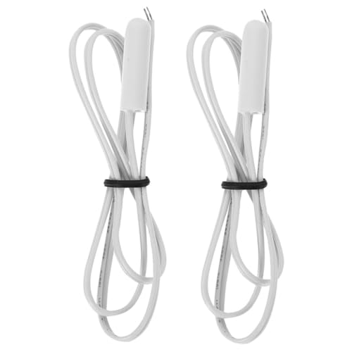 CHICAMPERA 2 Stücke Kälte Temperatur Sensor Sonde Kühlschrank Kühlschrank Mit Gefrierfach Thermometer Gefrierschrank Sensor Thermistor Temperatur Sensor Weiß Abs