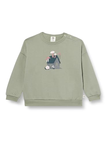 Müsli by Green Cotton Baby - Mädchen Botany Sweatshirt, Poetry Green, 86 EU