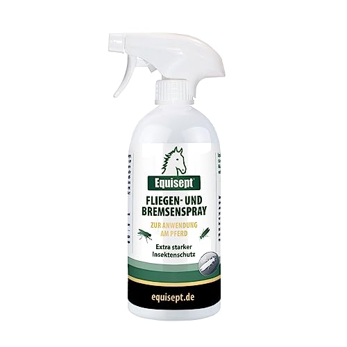 Equisept Fliegenspray Pferd & Bremsenspray für Pferde 500ml Mückenspray Pferd, Insektenspray zur Anwendung am Pferd Haut & fellschonend Von Tierärzten empfohlen Dopingfrei