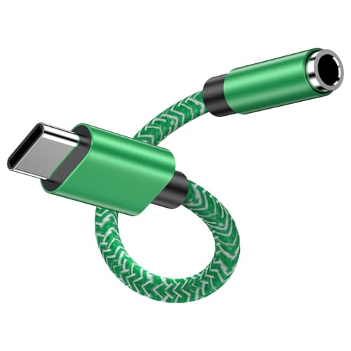 USB C auf 3.5mm Klinke, Type C auf Kopfhörer Adapter Aux Digital Audio Kopfhörer Adapter, Aux auf USB C Kopfhörer Adapter für Samsung Galaxy S24 S23 S22 A55 A54 A35 A15 Note 20, iPhone 16 15 Pro Max