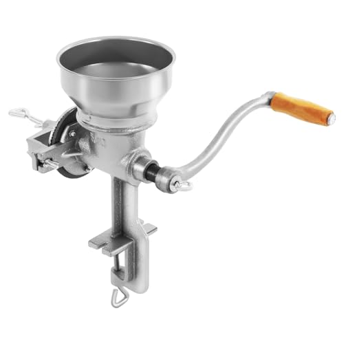HarBin-Star - Getreidemühle Manuelle, Fräsgrobheit Einstellbar Handschleifer aus Gusseisen, Handkaffeemühle für Nuss, Kaffee, Getreide, Samen, Gewürze
