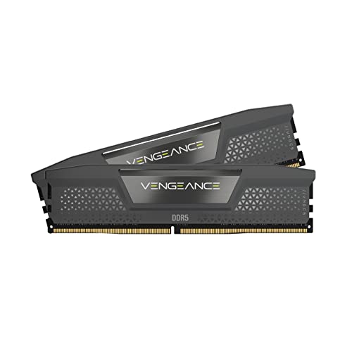 CORSAIR Vengeance DDR5 32GB (2x16GB) DDR5 6000MHz CL36 AMD Expo Intel XMP iCUE Kompatibler Computerspeicher - Grau (CMK32GX5M2E6000Z36)