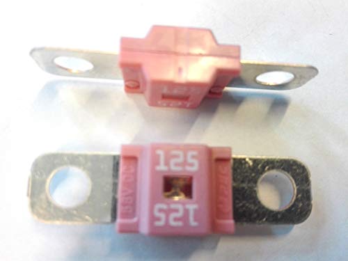 2x Flachstecksicherung Midi-Sicherung 125A / 58V / pink