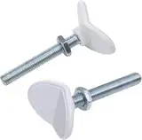 Safety 1st Y-Spindel Gitter Erweiterung für Auto Close oder Easy Close Schutzgitter für Babys, Erweiterung des Treppenschutzgitters, 6 Monate - 2 Jahre, Metal White (2 Stück)