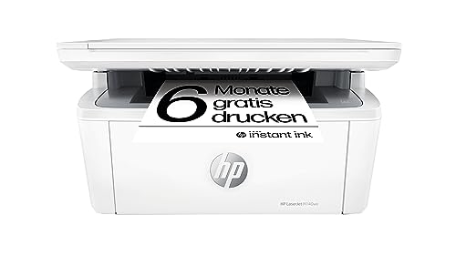 HP LaserJet MFP M140we Laserdrucker, Monolaser 3-in1, 6 Monate gratis drucken mit HP Instant Ink inklusive, HP+, Drucker, Scanner, Kopierer, Duplex-Druck, DIN A4, WLAN, Airprint, 64 MB
