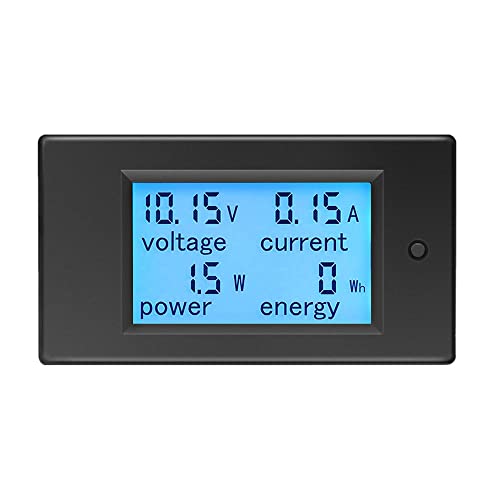KETOTEK Amperemeter Voltmeter DC 6,5-100V 20A, Spannungsmesser Stromzähler Leistungsmesser Energiemessgerät Digital Volt Ampere Watt Messgerät Spannungsanzeige Stromanzeige Energiezähler