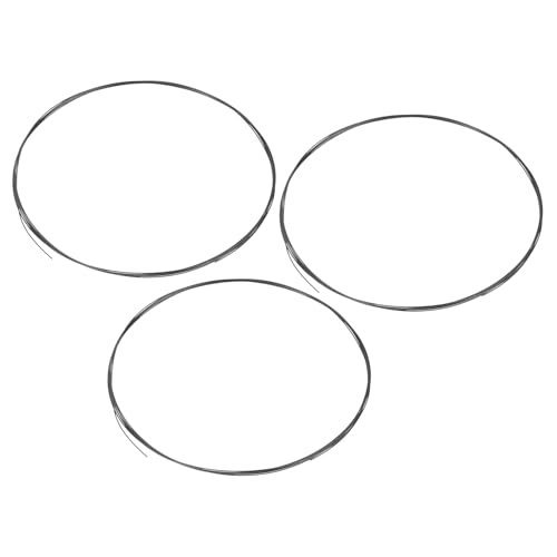 sourcing map Wolframdraht, 99,95 % hochreiner Wolframdraht, 0,01 mm Durchmesser x 2 m Länge, Wolfram-Filament-Metallspule für Glühbirnen, Produktion, Elektronikindustrie, 3 Stück