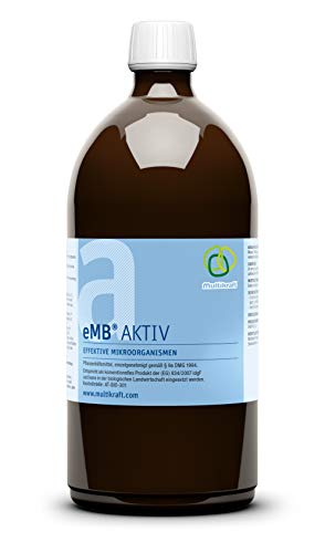 eMC emB Aktiv, 1 Liter - effektive Mikroorganismen zum Abbau von schwer abbaubaren Substanzen zum kompostieren