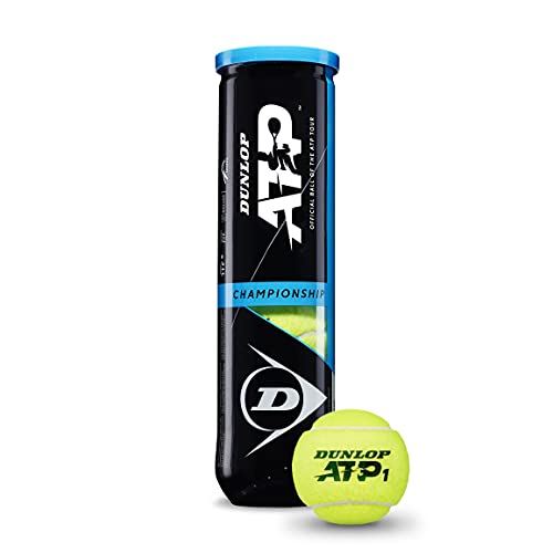 Dunlop Tennisball ATP Championship – für Sand, Hartplatz & Rasen (1x4er Dose)