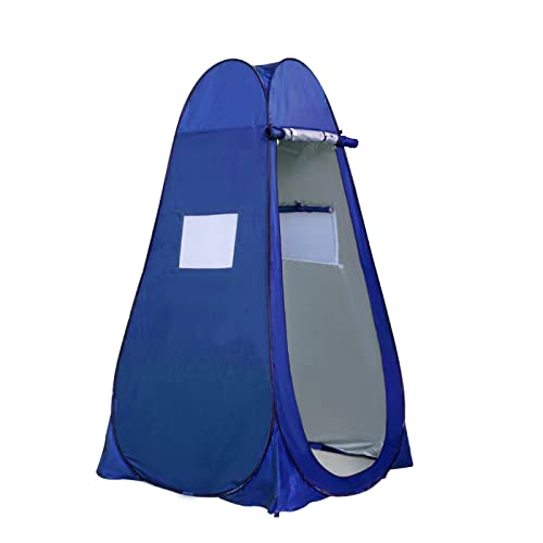 Trintion 190cm Pop up Toilettenzelt Wurfzelte Duschzelt für Outdoor Camping Dusche Blau