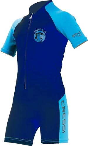 Cressi Jungen Kinder Neoprenanzug Schwimmanzug, Neopren, Blau/Hellblau, 11/12 Jahre