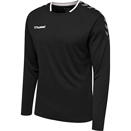 hummel Herren Hmlauthentic Poly Jersey L/S Trikot, Black/White, L EU