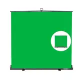 【Breiterer Stil】 RAUBAY 200x200cm Großer zusammenklappbarer Grün Hintergrund Greenscreen, tragbarer ausziehbarer Chroma-Key-Panel Fotohintergrund mit Ständer für Videokonferenzen, Fotostudio.