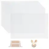 Plastic Canvas Sheets,12 Stück Plastic Canvas Mesh Tasche,Kunststoff Kreuzstich Meshstoff,Kunststoff Leinwand,Plastic Mesh Canvas Sheets,für DIY Bastel/Nähprojekte/Handgemachte Bag (Weiß, 20 * 30cm)