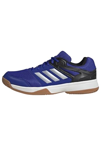 adidas Herren Speedcourt Mens Indoor Shoes Schuhe, Lucid Blue/Silver Metallic/Gum, 45 1/3 EU