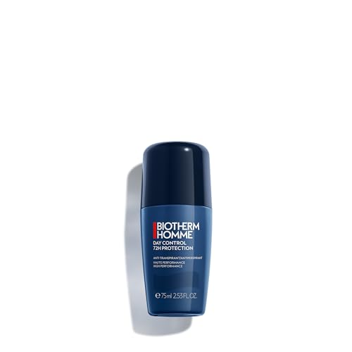 BIOTHERM Homme Day Control 72H Deo Roll-On, 72 Stunden Anti-Transpirant Herren Deo, wirksamer Schutz vor Schweißgeruch, für empfindliche Haut und alle Hauttypen, wirkt pflegend und beruhigend, 75 ml