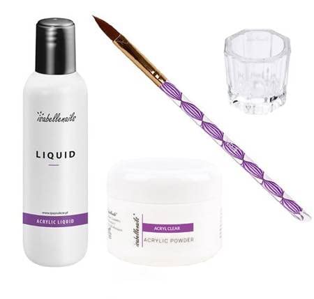 Starter-Set Acryl - Acryl Farbpulver - Clear - 15ml & Liquid 100ml