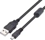 Adhiper USB Kabel UC-E6 UC-E16 UC-E17 8pin Datenkabel Kompatibel mit Nikon D5500 D5300 D5200 D5100 D5000 D3200 D3300 D750 D7200 D7100 Nikon CoolPix S3300 B500 P510 P520 P500(1M / Schwarz)