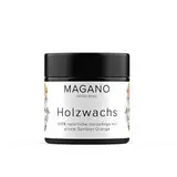 MAGANO - Holzpflege - 100% natürliches Holzwachs ohne Lösungsmittel - Perfekt für Schneidebretter, Möbel, Arbeitsplatten und anderes Holz - Mit Orangenöl und Bienenwachs - 60g