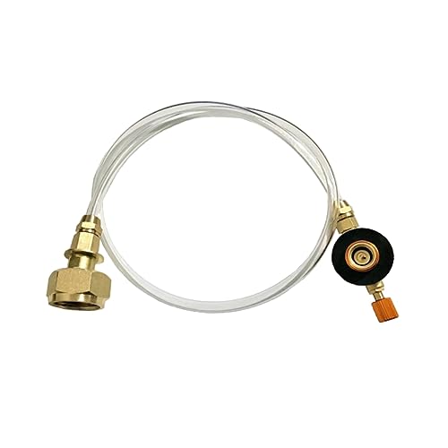 JUMPLAWN Gasflaschen Adapter Für Campingkocher Universeller Gas Refill Adapter Für Outdoor-Stove Und Pu Mit Selbstschließendem Ventil Für Sichere Gasbefüllung Kompatibel Mit