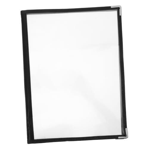 ULTECHNOVO Transparente Pvc-menühülle Für Restaurants Seitiger Menüordner Mit Fächern Elegantes Design Für Bars Cafés Und Speiselokale Schützt Und Präsentiert Ihr Menü Professionell
