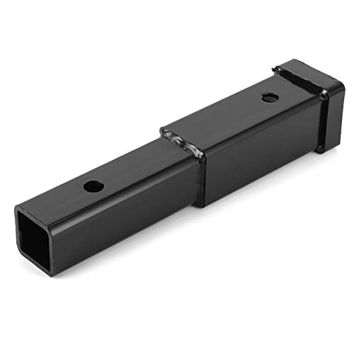 Anhängerkupplungsverlängerung, 5000 Lbs Anhängerkupplungsverlängerung für 2-Zoll-Empfänger der Klasse 3/4, Quadratisches Stahlrohr mit Spanner, Schwarze Pulverbeschichtung