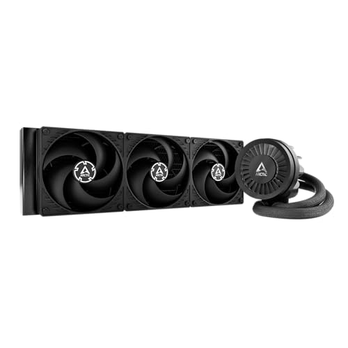 ARCTIC Liquid Freezer III 360 - Wasserkühlung PC, AIO CPU Wasserkühler, Intel & AMD, effiziente PWM-gesteuerte Pumpe, Lüfter: 200–1800 rpm, LGA1851 und LGA1700 Contact Frame - Schwarz