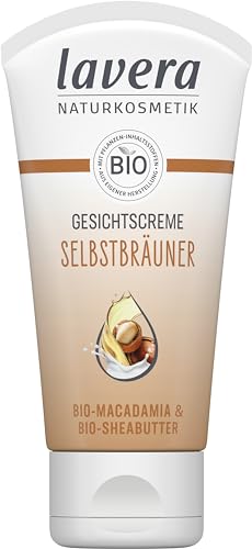 lavera Selbstbräunungscreme Gesicht - Selbstbräuner - natürliche Bräune - feuchtigkeitsspendend - vegan - Naturkosmetik - 50 ml