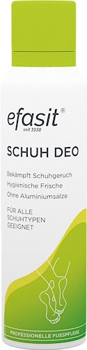 efasit Schuhdeo - Schuhspray gegen Geruch für alle gängigen Schuhmaterialien, mehr Hygiene und Frische im Schuh dank Schuhdeo, ohne Aluminiumsalze, 150 ml