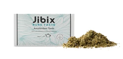 Jibix Kräuter Tee Amsterdam Taste 100% naturbelassen 30g | Eibisch | Himbeerblätter | Salbei | Minze
