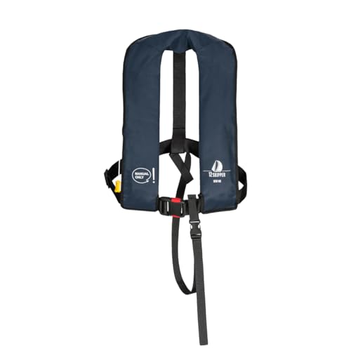 12skipper Rettungsweste 165N ISO mit manueller Auslösung, Marineblau