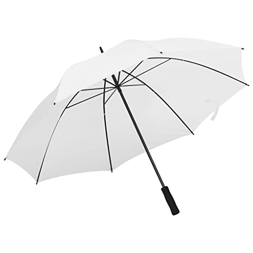 FSJIELW Home & Garden-Regenschirm, Weiß, 130 cm, Möbelauswahl