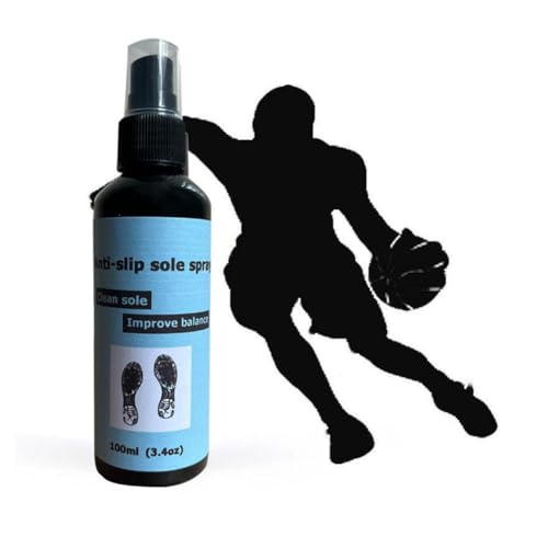 EIRZNGXQ 100ml Anti-Rutsch-Schuhspray, Anti-Rutsch-Sohlenspray, Sohle Anti-Rutsch-Mittel, Sprays zur Verbesserung der Schuhhaftung, Basketballschuhe Sport Anti-Rutsch-Artefakt