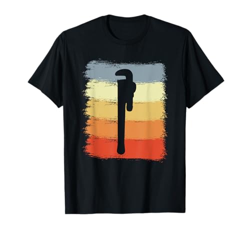 Vintage Rohrzange Sanitärinstallateur Installateur T-Shirt