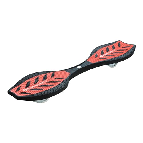 Razor RipStik Air Pro - Caster Board für Kinder ab 8 Jahren mit 360° Lenkung, Wave Board mit Anti-Rutsch-Griffband, verstärktes Polymer, kompaktes & leichtes 2-Rad Board - Rot