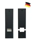 Rolladengurt Abdeckung Lochabstand 160mm, Gurtwickler Abdeckung Montage ohne Gurtausbau, DIY, Blende,Schwarz Strukture