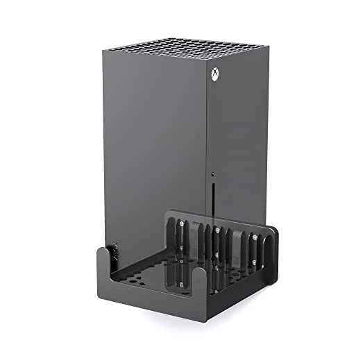 PlusAcc Wandhalterung für Xbox Series X - Halterung zur schnellen Wärmeableitung, spart Platz auf dem Schreibtisch und hält Ihren Gaming-Bereich organisiert (Gerät Nicht enthalten)