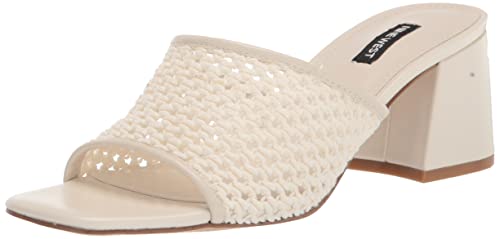 NINE WEST Damen Galant Sandale mit Absatz, Weiß 140, 41.5 EU