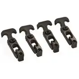 4-teilige flexible Gummi-Zugriegel mit T-Griff, passend for Werkzeugkästen, Kühler, Golfwagen, Landmaschinen, T-Werkzeugkastenschloss