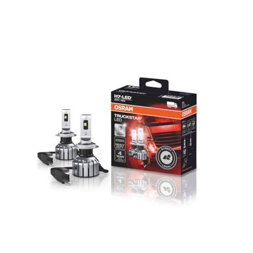 OSRAM TRUCKSTAR LED H7, Fern- und Abblendlicht für LKW, mit Straßenzulassung, 24V, bis zu 230% mehr Helligkeit