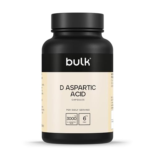 Bulk D-Asparaginsäure Kapseln, 3000 mg pro Portion, 750 mg, 120 Kapseln