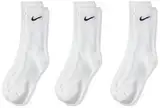 Nike Herren Unisex U Nk Everyday Ltwt 3pr Crew trainingssocken 3 Paar , Weiß (white/Black), L EU