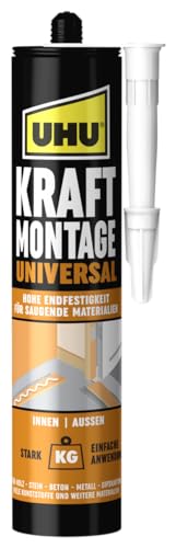 UHU Montagekleber KRAFT MONTAGE UNIVERSAL, Kartusche 470g