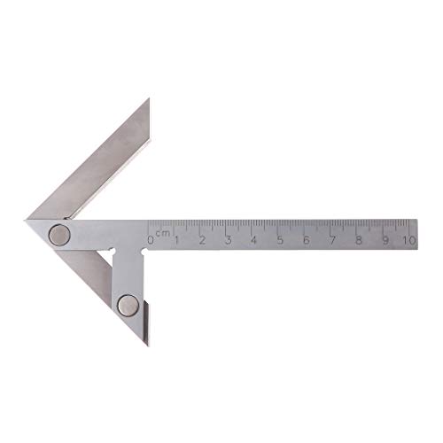 100 x 70 mm, multifunktionales Mittelmessgerät, Zentrierwinkel, Winkelmesser, Lineal, hoher Mittelfinder
