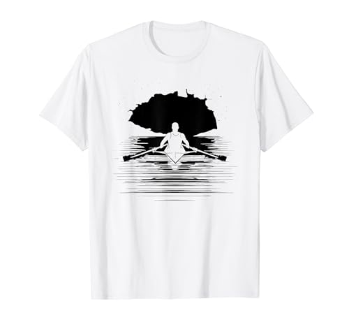 Ruderer Grafik Ruderregatta Rudertraining T-Shirt