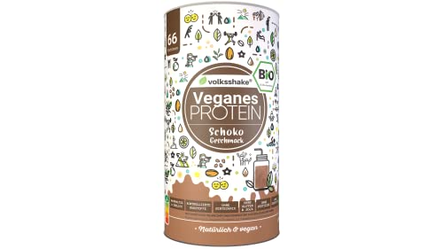 BIO Protein vegan | Schoko | DE-ÖKO-006 | 10 pflanzliche Proteinquellen | Ohne Süßungsmittel | Ohne Soja & Gluten | Premiumqualität vom Bodensee | Made in Germany (1000g, Schokolade)