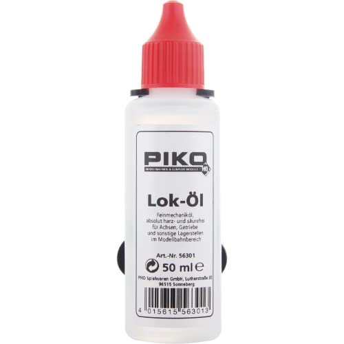 Piko 56301 Lok-Öl Nachfüllflasche mit Dosierspitze, 50 ml