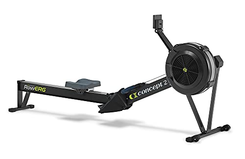 Concept2 RowErg mit Standardbeinen, Rudergerät Modell D,Luftwiderstand, Schwarz