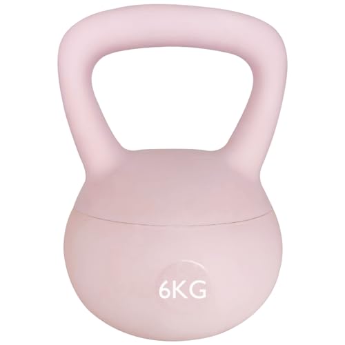 ZhaoCo Soft Kettlebell Iron Sand, Kugelhantel 6kg Stoßsichere Gewichte Freundlich für Boden und Benutzer, Schwunghantel Kugelgewicht Geeignet für Anfänger Hause Kettlebell Training