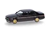 herpa 431118 Modellauto BMW Alpina B11 3,5, Dekor, Miniatur im Maßstab 1:87, Sammlerstück, Made in Germany, Modell aus Kunststoff, Farbe, Burgundrot, Gold